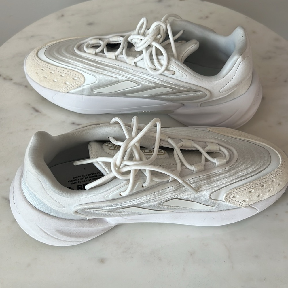 adidas White Women's Sneakers - Picture 4 of 12